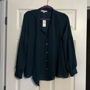 LOFT button down blouse